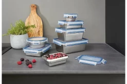 Emsa Frischhaltedose CLIP & CLOSE STEEL 1,2 Liter Blau -Küchendiscounter 4fc76f0ccaec8e03ad2319567e49da2a