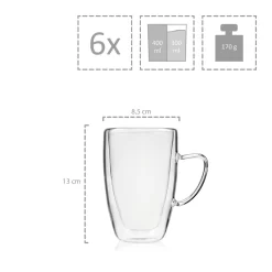 Sänger SÄNGER Doppelwandiges Cappuccino Gläser Set Mit Henkel 6 Teilig -Küchendiscounter 51b4203d31ed9e800faef7a978d57f75