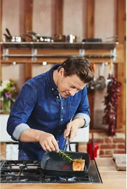 Tefal E21141 Jamie Oliver Premium Induction Grillpfanne 30cm -Küchendiscounter 52de236799a2e85e959d6f080bfae864