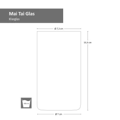 4x Mai Tai Glas 490 Ml Klarglas Cocktail-Kelch Tiki-Cocktail Rum-Longdrink Mai Tai Glass -Küchendiscounter 544baf3bee42345152ae133fa84b5a1f