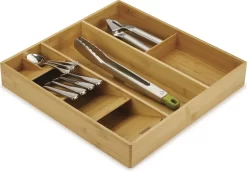 Küchendiscounter 7 Joseph Joseph DrawerStore™ Bamboo Organizer Für Besteck, Küchenhelfer & Kochzubehör - Holz