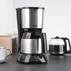 Kaffeemaschine Filter Kaffeemaschine 10 Tassen Thermoskanne Edelstahl Glaskanne -Küchendiscounter 5545f06bbca06a7f92a00e88decc509e