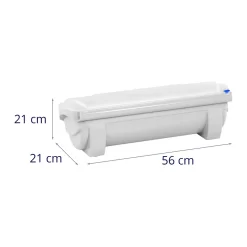 Folienspender Groß Folienabroller Küche Folien Spender Rollen Ø 15 X 48 Cm Grau -Küchendiscounter 58d77e4bd2fa87f3d4f0f3207da292e9