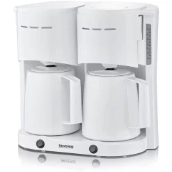 SEVERIN Duo-Filterkaffeemaschine KA 5830 Weiß -Küchendiscounter 5a29b13fe3071a98cba9e3b7ecd4c50b