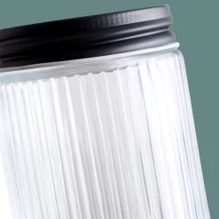 6er Set Vorratsgläser 0,5 L Mit Schraubdeckel Ø9x11 Cm - Schwarz -Küchendiscounter 5b0e2aa903cd2ef3f8173e651cca6c20