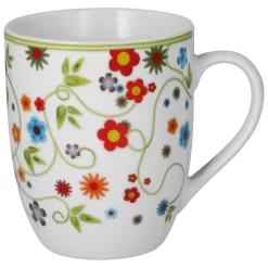 Van Well Frühstücksset 18-tlg. Für 6 Personen Serie Vario Porzellan - Farbe Wählbar, Farbe:flowers -Küchendiscounter 5d9fa5f90b7dbc7e501ce7615ff47b9b