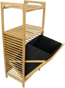 Bambusregal 'Wäsche' Möbel Regal Naturmaterialien Naturfarben Blickfang -Küchendiscounter 5e7dd3668d5735bca47b91f66acd3ab6