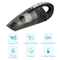 CkeyiN Handstaubsauger Für Haus/Auto Kabellos Nass-Trocken-Nutzung Staubsauger Wiederaufladbar Leistungsstarke Für Tierhaare, Staub -Küchendiscounter 6001147a9d65a3d9fa1666bee3b4bfd8