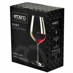 KROSNO Rotweingläser Pinot Noir | Set Von 2 | 700 ML | Kristallglas | Duet Kollektion | Ideal Für Zuhause, Restaurants Und Empfänge | Spülmaschinenfest -Küchendiscounter 610717c08db6c51e69a9ad471867f442