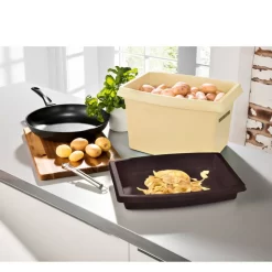 Küchendiscounter 17 Kartoffelbox Kartoffelkiste Mit Deckelschale Ca. 5 Kg. Kartoffel Zwiebeln Äpfel