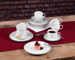 Seltmann Weiden Black Line 36 Tlg. Tafelservice Weiß Schwarz Modern Porzellan -Küchendiscounter 6b8a4313e0a2387d2c516daf926a56ba