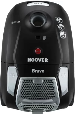 Hoover 39001512 Brave BV71 BV 20011 ECO Bodenstaubsauger + Parkettdüse, 700 W, Schwarz