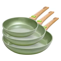Just Vegan ECO Pfanne Mit Abnehmbarem Griff 24 Cm Aluminium Grün -Küchendiscounter 6f3e13f43afc5eb7bc6e5191db56c866