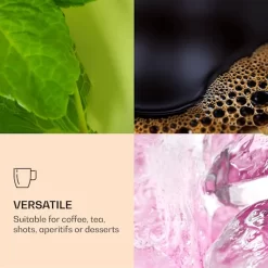 DUOS 4X 410ml Jumbo Doppelwandige Thermo-Gläser + 4X Edelstahl-LÖFFEL, Für Latte Macchiato, Cocktails, Vorspeisen By Feelino -Küchendiscounter 6f6bb03a4fa8951b2abdf995f6fd6321