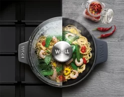 Woll IRON, Servierpfanne Rund Mit Glasdeckel Und Silikongriff, 20 Cm, 5.5 Cm Hoch, Chili Red -Küchendiscounter 7043e3f3f4ed078f9e29d790d7a1eb8e