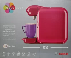 Bosch Tassimo Vivy2 Kapselmaschine TAS1401, Kompaktes Design, Vollautomatisch, Geeignet Für Alle Tassen - Pink -Küchendiscounter 710c937ae7ccbb08afbb913c91ca195a
