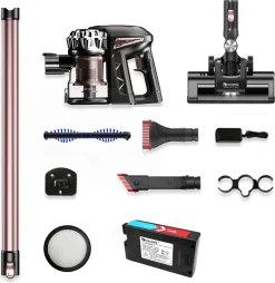 Proscenic New Vision P8 Plus Akku Staubsauger, 3-in-1 Handstaubsauger, 150W Kabeloser Staubsauger, 2,200 MAh Abnehmbarer Akku, Bis Zu 40 Minuten Laufzeit, Geeignet Für Tierhaare -Küchendiscounter 718d4d208bbc55be8a4514ad91b638af