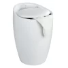 Wenko Hocker Candy White, Mit Wäschesack