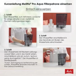 3x Melitta 224562 Filterpatrone Für Kaffeevollautomaten Pro Aqua Vorbeugung Von Verkalkung, Einfache Anwendung, 3 Patronen -Küchendiscounter 7ba6a5d767bacf2ef75bfcc570d5bca0