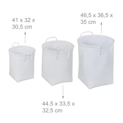 Relaxdays Wäschekorb Geflochten 3er Set -Küchendiscounter 7c0359e9ff78b2ea3f6c67073c241a17