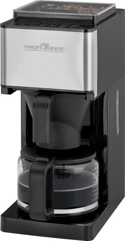 ProfiCook Kaffeeautomat Mit Mahlwerk PC-KA 1138 Edelstahl/schwarz Für 8-10 Tassen