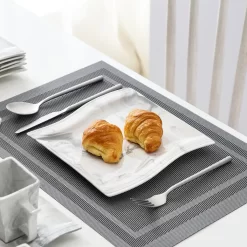 MALACASA, Serie Flora, 36 Tlg. Marmor Porzellan Kaffeeservice Geschirrset Mit 12 Kuchenteller, 12 Tasse 220ml, 12 Untertasse Für 12 Personen -Küchendiscounter 7f177fa550d4b88fb5ee17d1bb9a9ad7