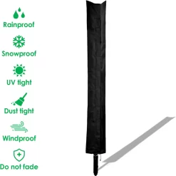 Wolketon Waeschespinne Schutzhuelle Abdeckung Wasserdicht Reissfest 168x28cm Waeschespinne