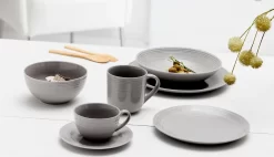 Frühstücks-Set 18 Tlg. Levi Grau