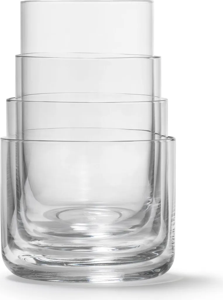 AARKE Gläser 4er Set Nesting Glasses 4x 290ml Kristallglas Stapelbar Trinkgläser 1 AARKE Gläser 4er Set Nesting Glasses 4x 290ml Kristallglas Stapelbar Trinkgläser