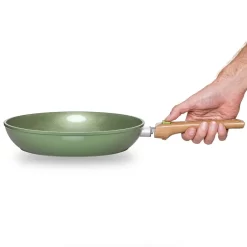 Just Vegan ECO Pfanne Mit Abnehmbarem Griff 24 Cm Aluminium Grün -Küchendiscounter 8707a4082e97c28f31a1598214cfc0d5
