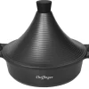 Aluguss Tajine Tagine Ø28cm Induktion Silikongriffe Gartopf Dampfgarer Bräter