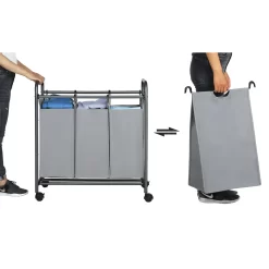 Wäschekörbe Mit 3 Taschen Grau Eisen Polyester 144 L Faltbar 3 ×44 L Wäschesortierer Wäschebox Wäschewagen Wäschesammler SONGMICS LSF003GS 13 Wäschekörbe Mit 3 Taschen Grau Eisen Polyester 144 L Faltbar 3 ×44 L Wäschesortierer Wäschebox Wäschewagen Wäschesammler SONGMICS LSF003GS -Küchendiscounter 8c2c0092d67201ee28870ff1259c750b