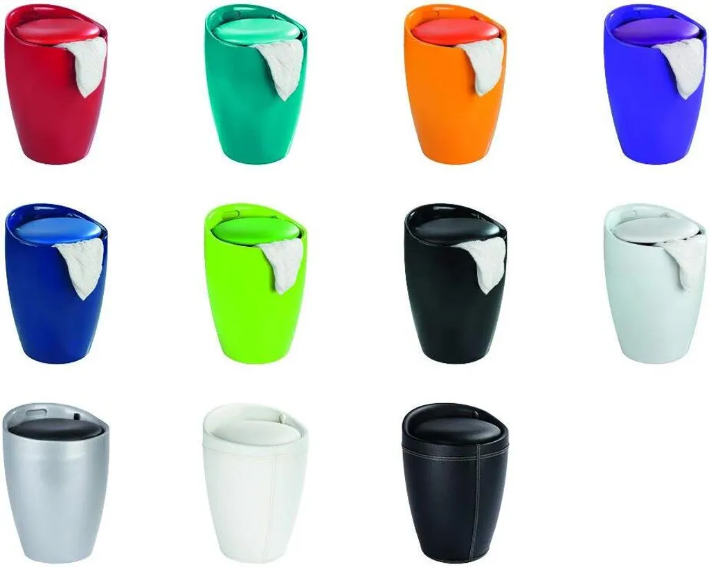 Wenko Hocker Candy White, Mit Wäschesack 15 Wenko Hocker Candy White, Mit Wäschesack – Bild 15