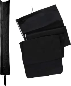 Wolketon Waeschespinne Schutzhuelle Mit Hochdichter Oxford PVC-Beschichtung Mit Reissverschluss & Kordelzug Wasserdichte Stoff Huelle Fuer Waeschespinne Abdeckung Extrem Wasserabweisendes 168 X 28cm Schwarz