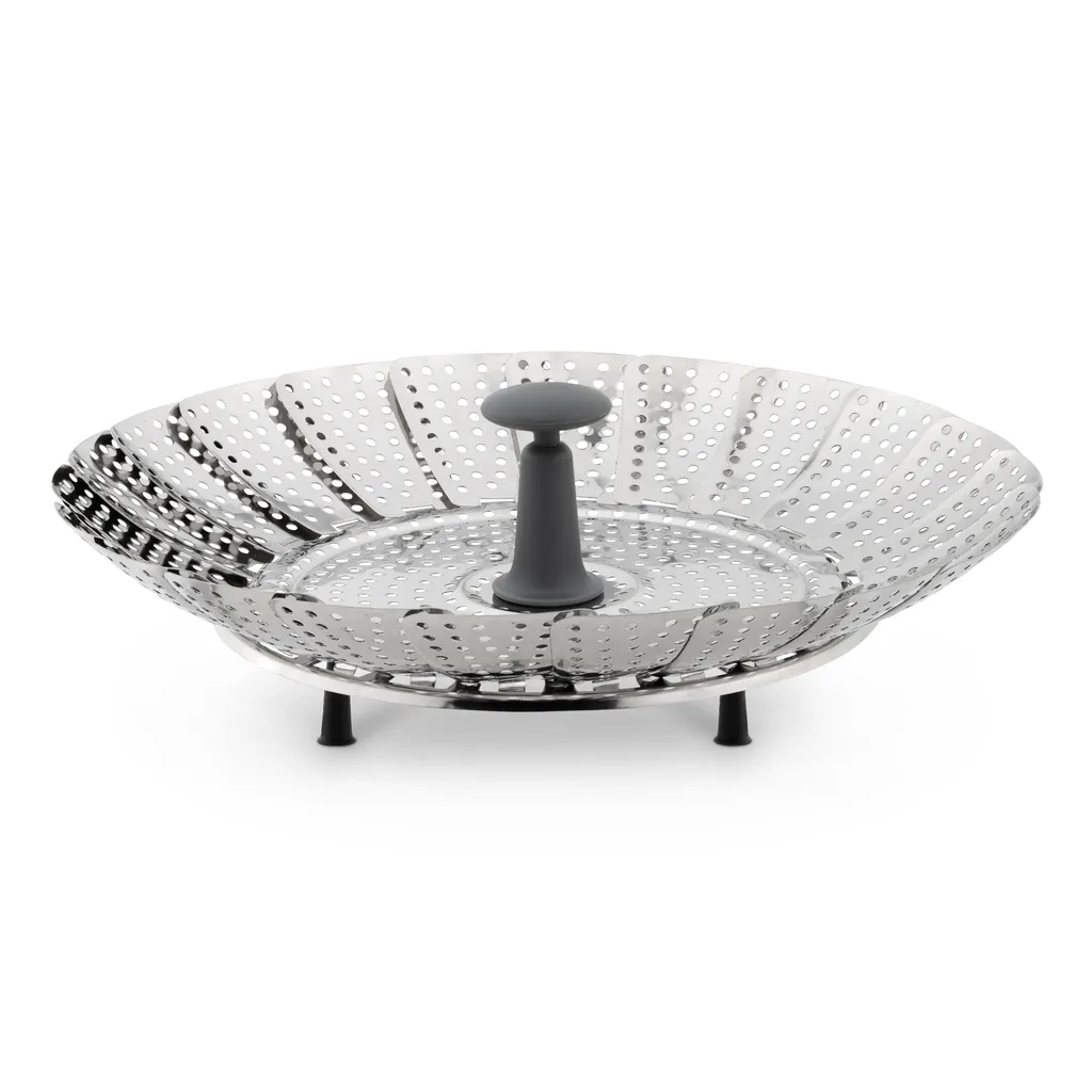 Navaris Dämpfeinsatz Mit Ausziehbarem Griff - Dampfgarer Für Topf Kochtopf - Topfeinsatz Dampfeinsatz Aus Edelstahl Für Gemüse - Zusammenklappbar