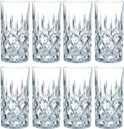 Nachtmann Noblesse Longdrinkglas Set, 8er Set, Wasserglas, Saftglas, Kristallglas, H 14.8 Cm, 375 Ml -Küchendiscounter 93c720140470f336afdec27241b709bc