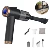 Handstaubsauger Kabellos, Tragbarer Handstaubsauger Für Auto Und Zuhause, Leichter Kabelloser Wiederaufladbarer Staubsauger Mit 9000 PA Starker Saugkraft,Black