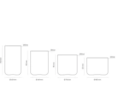 AARKE Gläser 4er Set Nesting Glasses 4x 290ml Kristallglas Stapelbar Trinkgläser 19 AARKE Gläser 4er Set Nesting Glasses 4x 290ml Kristallglas Stapelbar Trinkgläser -Küchendiscounter 9b400ebdbe6ac069a4b079b541abb972