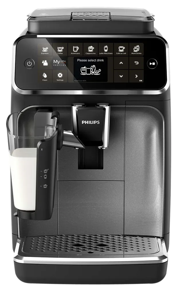 Philips 4300 Series EP4346/70 Kaffeevollautomat, 8 Kaffeespezialitäten Mit LatteGo Milchsystem 4 Philips 4300 Series EP4346/70 Kaffeevollautomat, 8 Kaffeespezialitäten Mit LatteGo Milchsystem – Bild 4