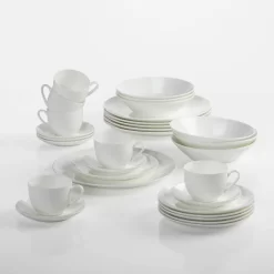 Maxwell & Williams Cashmere Resort Kaffee- Und Tafelset, Coupe, Geschenkbox, Bone China Porzellan, 30-tlg., BC1960