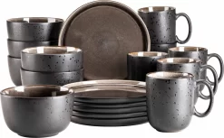 Frühstücksset, Steinzeug Frühstücksset, Steinzeug NIARA Mäser