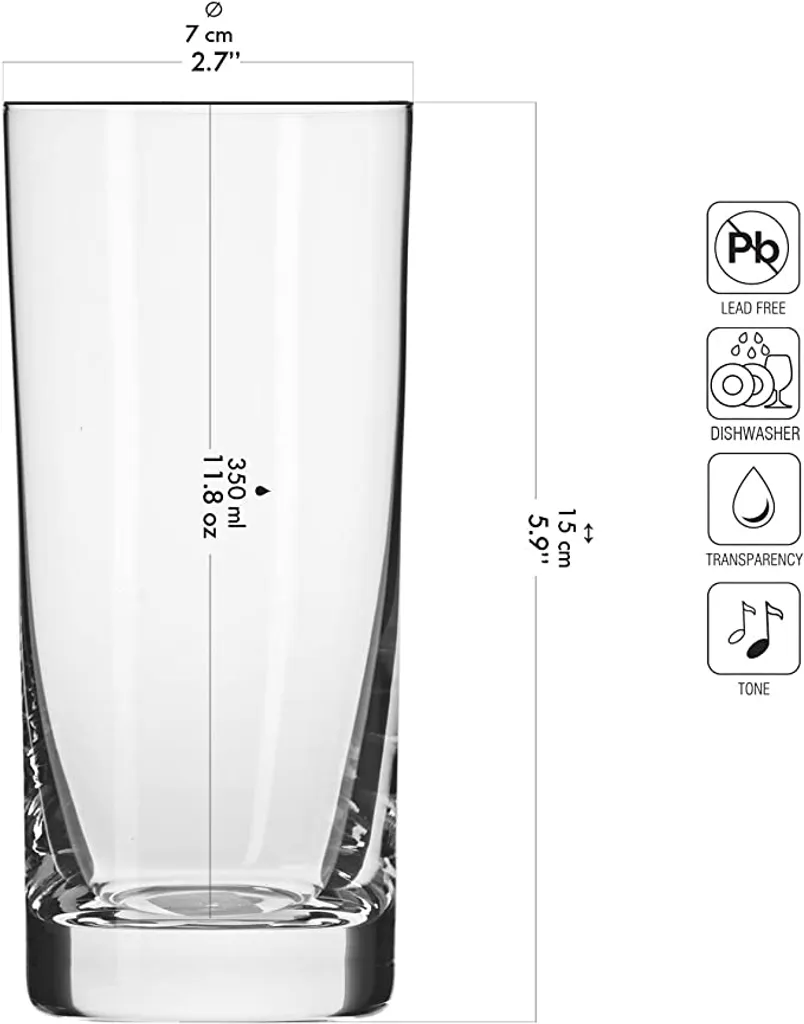 KROSNO Blended Longdrinkgläser, 6er-Set, 350 Ml 14 KROSNO Blended Longdrinkgläser, 6er-Set, 350 Ml – Bild 14