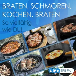 Ø24cm 62mm Hoch Gusseisenpfanne Gußeisenpfanne Mit Holzgriff Pfanne Aus Gusseisen -Küchendiscounter a9509f56651405c7f48914d4f9266abc