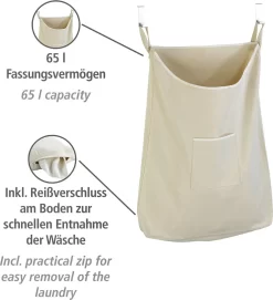 Wenko Über-Tür Wäschesammler Canguro Beige -Küchendiscounter a968f45a0a8370f971c0a71f799317fa
