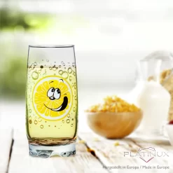 Trinkgläser Mit Lustigen Fruchtgesichtern 350ml (max. 400ml) Set 6 Teilig Aus Glas Bunt -Küchendiscounter aa4ec4367c578d656cf4d26b72df0f76