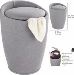 Wenko Hocker Candy Light Grey Leinenoptik, Mit Wäschesack 23 Wenko Hocker Candy Light Grey Leinenoptik, Mit Wäschesack -Küchendiscounter aaaeb5ae0c622d2f0efbc8daa76954d5