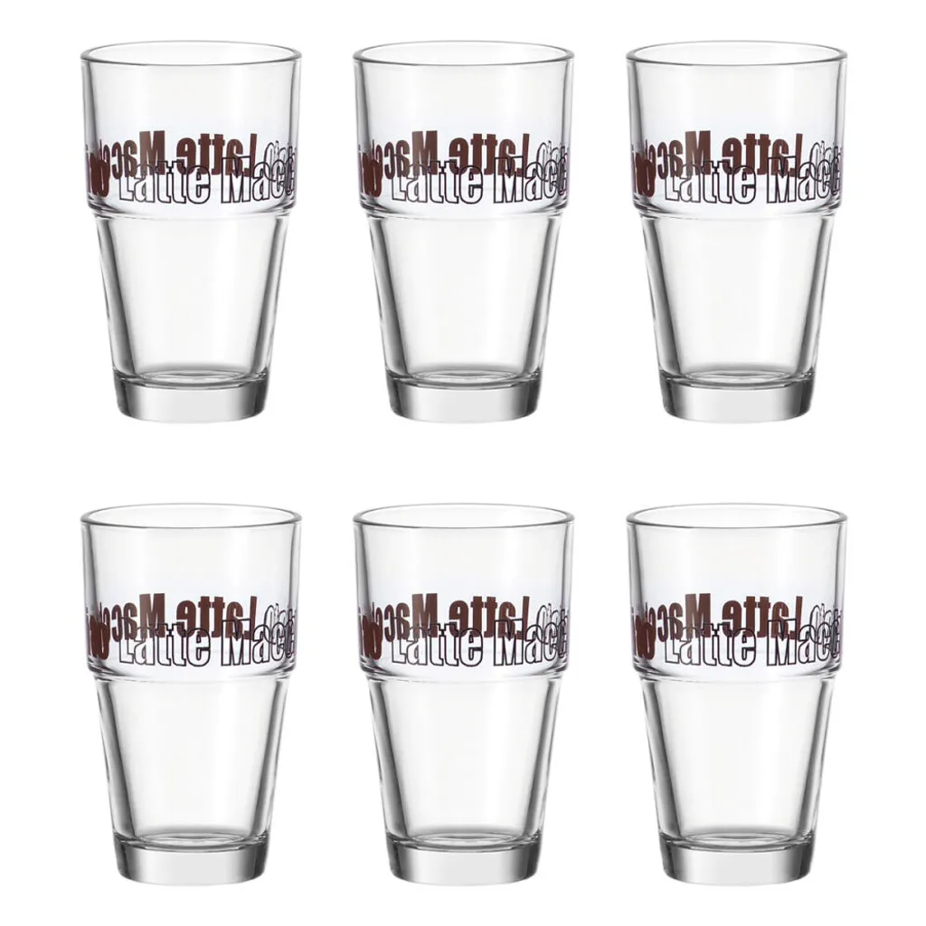 LEONARDO 043399 'Solo' Leonardo 043399 Latte Macchiato Becher 'Solo' 400ml, Glas, H 14cm, Transparent (6er Pack) 5 LEONARDO 043399 'Solo' Leonardo 043399 Latte Macchiato Becher 'Solo' 400ml, Glas, H 14cm, Transparent (6er Pack) – Bild 5