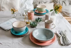 Mäser 931601 Frühstücksset Lumaca Für 6 Personen, Steingut, Dunkelblau (1 Set, 18-teilig) -Küchendiscounter aea752487de15212f2af86d2c6dc8692