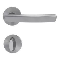 GRIFFWERK Griffpaar Jette Crystal Türgriffgarnitur Edelstahl Matt WC 131010371
