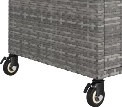 VidaXL Barwagen Mit Schublade Grau 100x45x97 Cm Poly Rattan 12 VidaXL Barwagen Mit Schublade Grau 100x45x97 Cm Poly Rattan -Küchendiscounter b075d959e7a04d3dd5d020bbcd85ef39